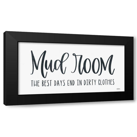 Mud Room Black Modern Wood Framed Art Print with Double Matting by Imperfect Dust
