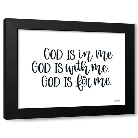 God Isâ€¦ Black Modern Wood Framed Art Print with Double Matting by Imperfect Dust