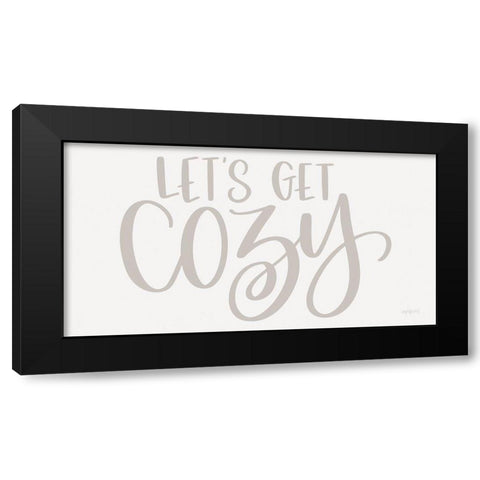 Lets Get Cozy      Black Modern Wood Framed Art Print with Double Matting by Imperfect Dust