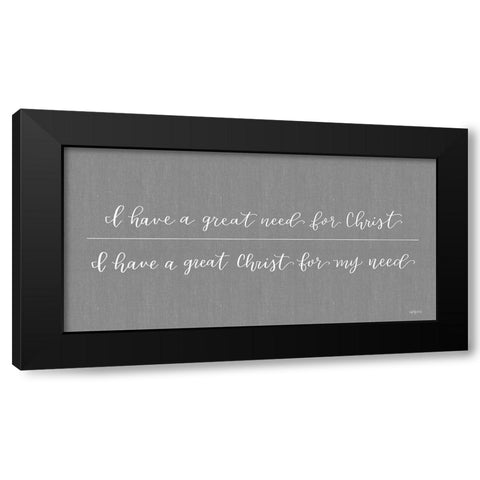 Great Need Black Modern Wood Framed Art Print with Double Matting by Imperfect Dust