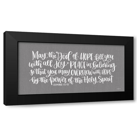 Overflow with Hope      Black Modern Wood Framed Art Print with Double Matting by Imperfect Dust