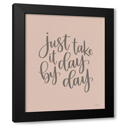 Day by Day Black Modern Wood Framed Art Print with Double Matting by Imperfect Dust