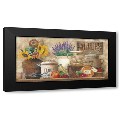 Antique Kitchen Black Modern Wood Framed Art Print by Wargo, Ed