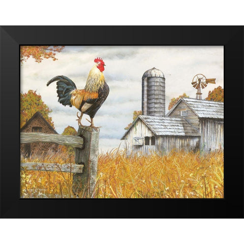 Down on the Farm II Black Modern Wood Framed Art Print by Wargo, Ed