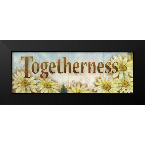 Togetherness Black Modern Wood Framed Art Print by Wargo, Ed