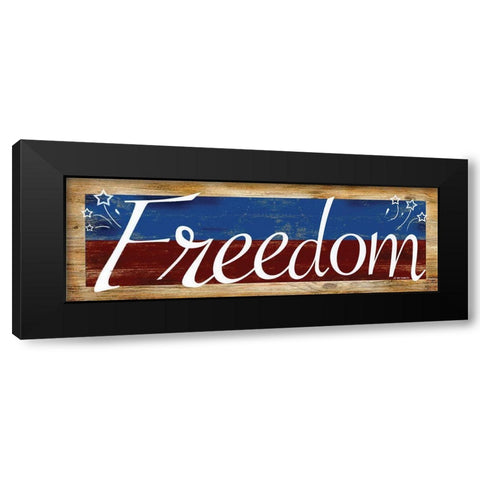 Freedom Black Modern Wood Framed Art Print with Double Matting by Wargo, Ed