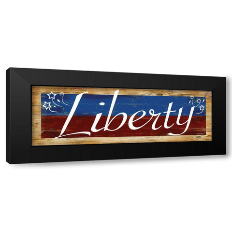 Liberty Black Modern Wood Framed Art Print by Wargo, Ed