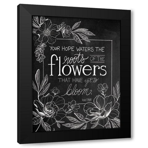 Yet to Bloom Black Modern Wood Framed Art Print with Double Matting by House Fenway