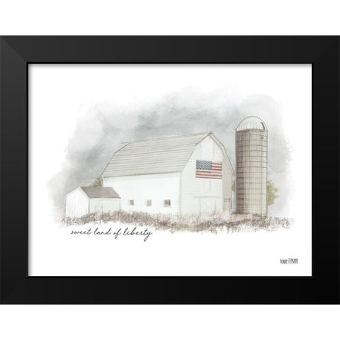 Sweet Liberty     Black Modern Wood Framed Art Print by House Fenway