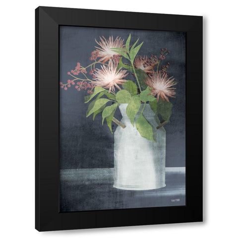 Farmhouse Elderberries Black Modern Wood Framed Art Print by House Fenway