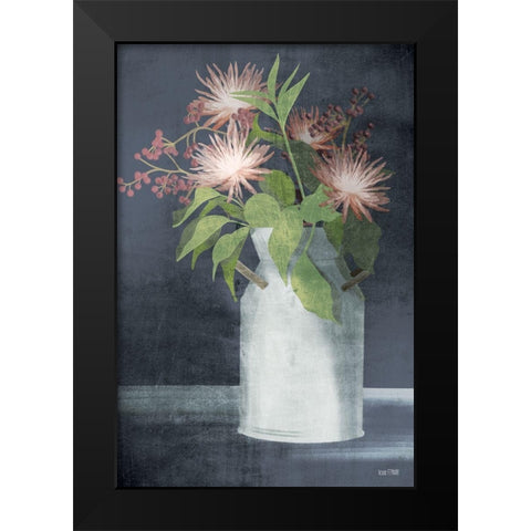 Farmhouse Elderberries Black Modern Wood Framed Art Print by House Fenway