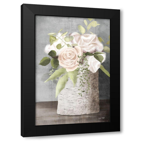 Floral Birch    Black Modern Wood Framed Art Print with Double Matting by House Fenway
