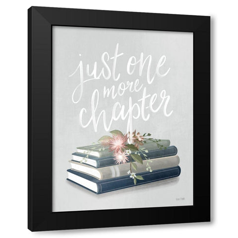 One More Chapter Black Modern Wood Framed Art Print by House Fenway