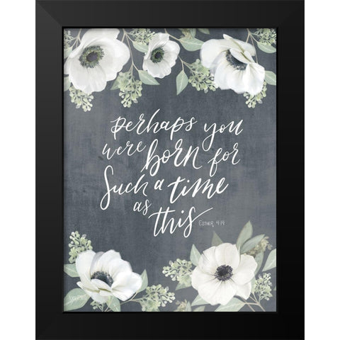 A Time as This Black Modern Wood Framed Art Print by House Fenway