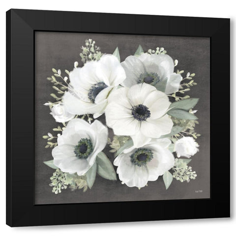 Anemone Square II   Black Modern Wood Framed Art Print by House Fenway