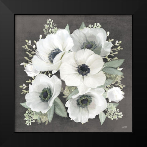 Anemone Square II   Black Modern Wood Framed Art Print by House Fenway
