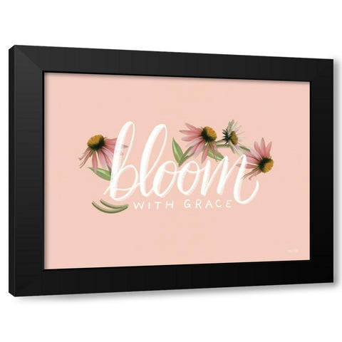 Bloom with Grace     Black Modern Wood Framed Art Print by House Fenway