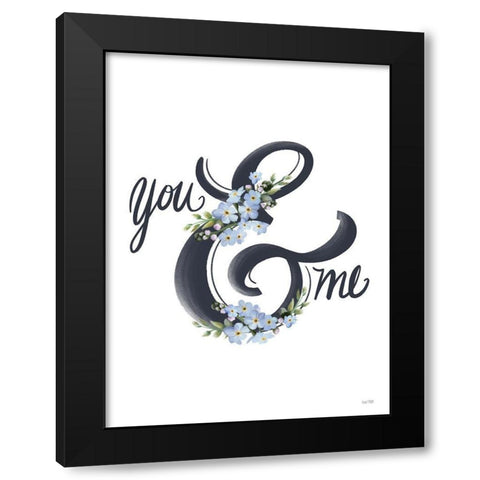 You And Me Black Modern Wood Framed Art Print by House Fenway