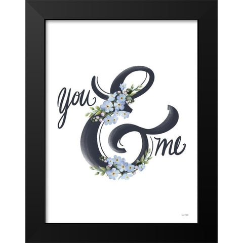 You And Me Black Modern Wood Framed Art Print by House Fenway