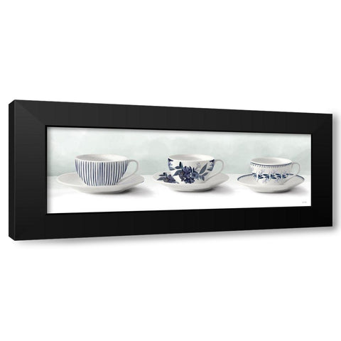 Tea Time Black Modern Wood Framed Art Print with Double Matting by House Fenway