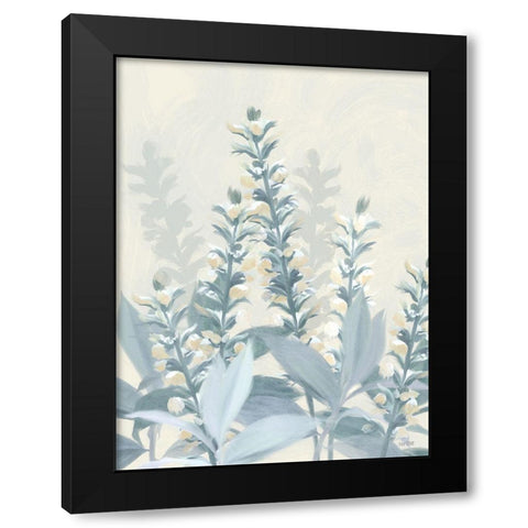 Golden Fields Black Modern Wood Framed Art Print with Double Matting by House Fenway