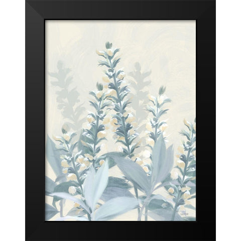 Golden Fields Black Modern Wood Framed Art Print by House Fenway