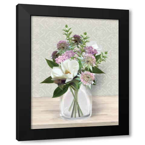 Wild for Plum Black Modern Wood Framed Art Print with Double Matting by House Fenway