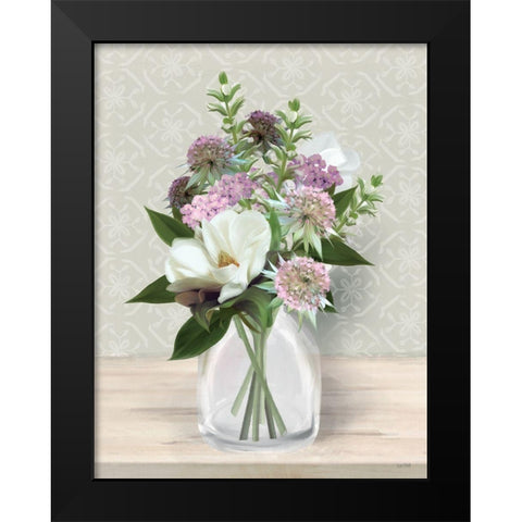 Wild for Plum Black Modern Wood Framed Art Print by House Fenway