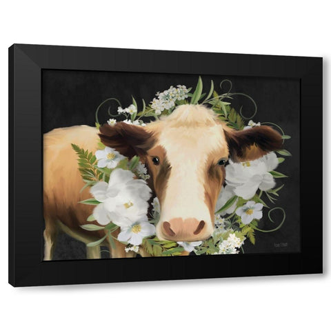 Aggie Black Modern Wood Framed Art Print by House Fenway