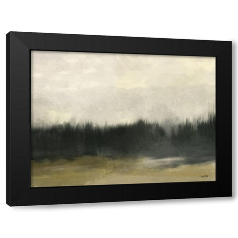 Golden Autumn Black Modern Wood Framed Art Print with Double Matting by House Fenway