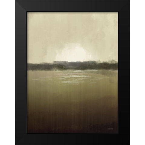 Golden Sunset Black Modern Wood Framed Art Print by House Fenway