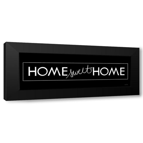 Home Sweet Home Black Modern Wood Framed Art Print with Double Matting by House Fenway