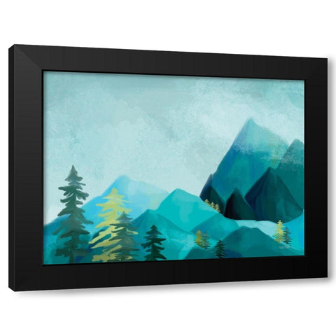 Adventure Awaits III Black Modern Wood Framed Art Print by House Fenway