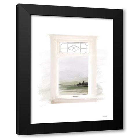 Georgia Hills Black Modern Wood Framed Art Print by House Fenway