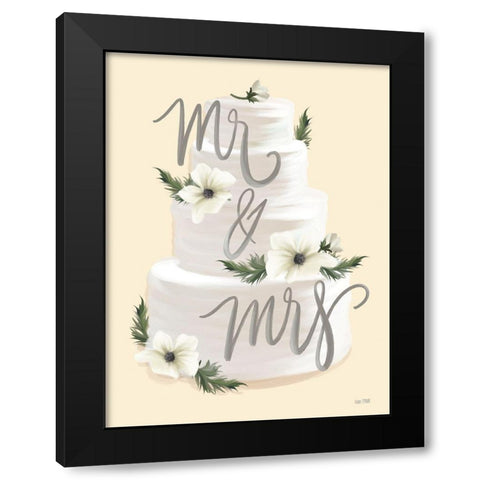 To the Mr. and Mrs. Black Modern Wood Framed Art Print by House Fenway