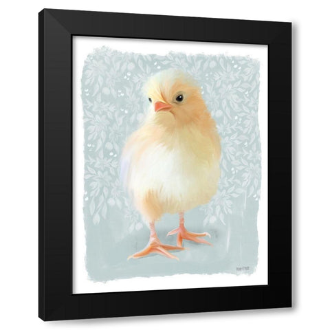 Spring Chick I Black Modern Wood Framed Art Print by House Fenway