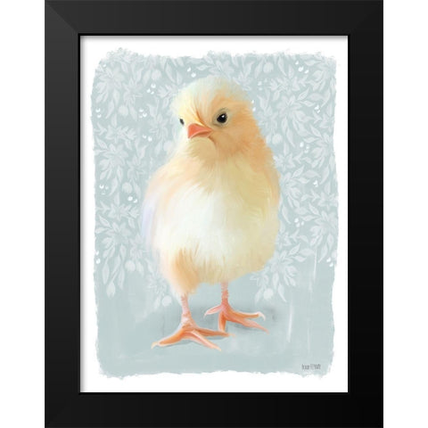 Spring Chick I Black Modern Wood Framed Art Print by House Fenway