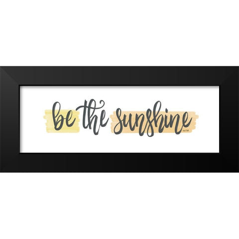 Be the Sunshine Black Modern Wood Framed Art Print by House Fenway