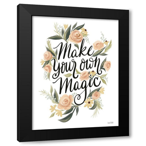Make Your Own Magic Black Modern Wood Framed Art Print with Double Matting by House Fenway