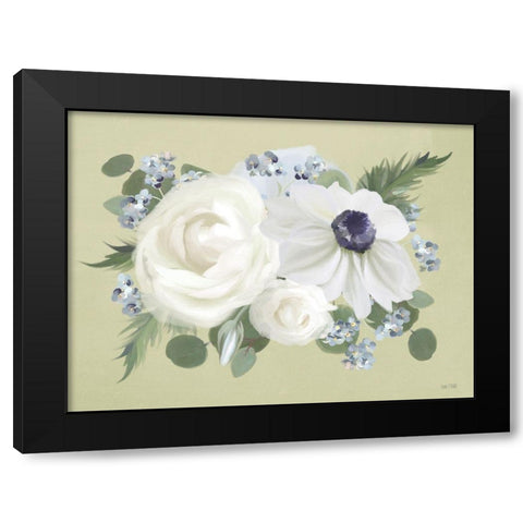 Anemone in Sage II Black Modern Wood Framed Art Print by House Fenway