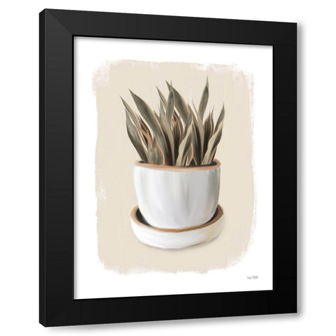 House Plant I Black Modern Wood Framed Art Print by House Fenway
