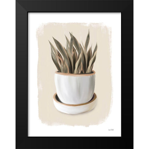 House Plant I Black Modern Wood Framed Art Print by House Fenway