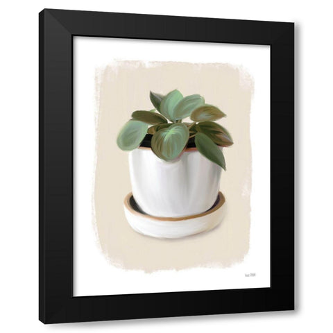 House Plant II Black Modern Wood Framed Art Print with Double Matting by House Fenway