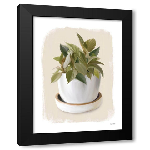 House Plant III Black Modern Wood Framed Art Print with Double Matting by House Fenway