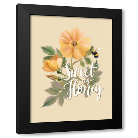 Sweet as Honey    Black Modern Wood Framed Art Print with Double Matting by House Fenway