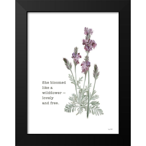 Lovely and Free    Black Modern Wood Framed Art Print by House Fenway