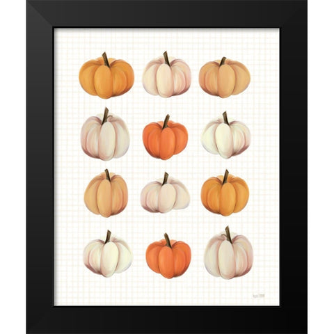 Lots of Pumpkins Black Modern Wood Framed Art Print by House Fenway