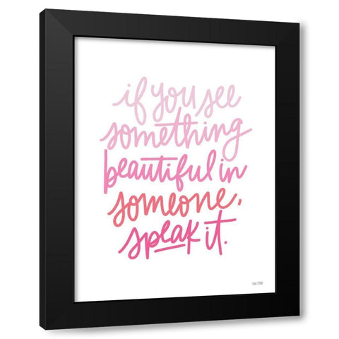 See Something Beautiful Black Modern Wood Framed Art Print with Double Matting by House Fenway