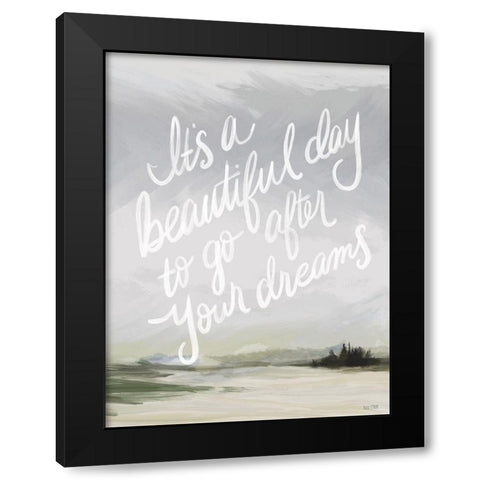 Its a Beautiful Day Black Modern Wood Framed Art Print by House Fenway