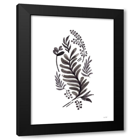 Black Bough II Black Modern Wood Framed Art Print with Double Matting by House Fenway